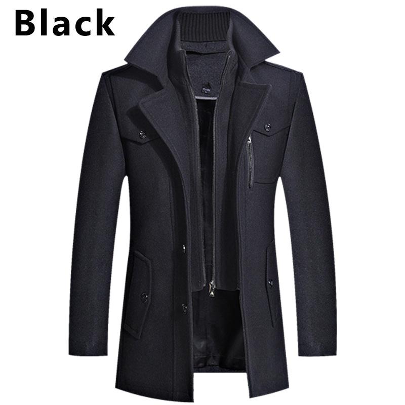 Frühling Neue Mode Jacken für Männer Trenchcoat für Männer Business Casual Schlanke Herren Jacken Veste Homme Chaquetas Hombre XXL schwarz