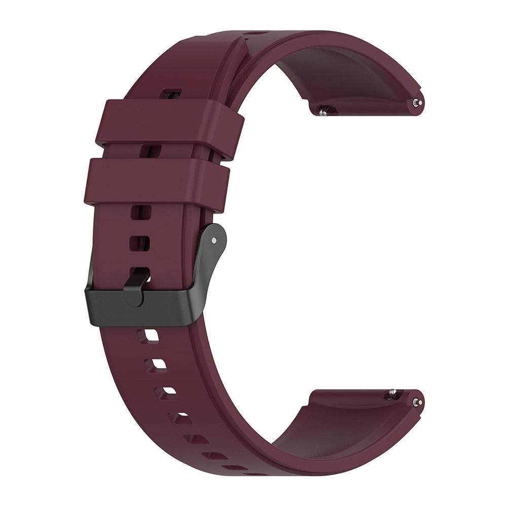 20mm 22mm Silikonarmband für Samsung Galaxy Watch 5/4/3 Active 2 Gear S3 Smart Watch Band für Huawei Watch 4 GT2/GT3 Pro 22mm Universal wein rot