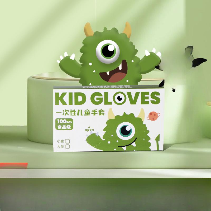 Einweghandschuhe für Kinder, Lebensmittelqualität, für den Haushalt, für Kinder und Babys, spezielle TPE-Handschuhe aus Kunststoff zur Verbesserung des Catering-Schutzes S