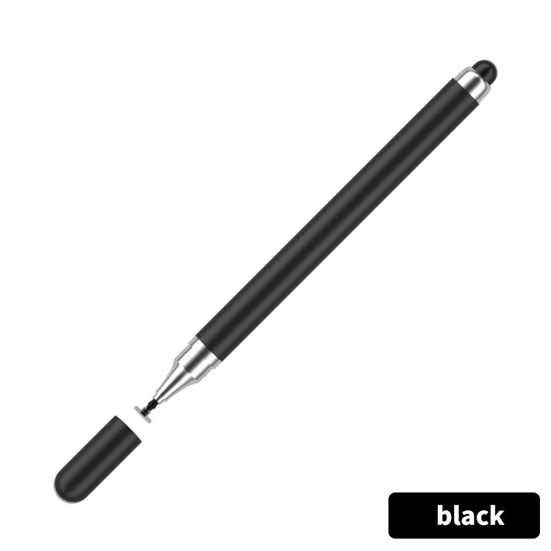 2 in 1 Stylus Pen für Handy Tablet kapazitiver Touch-Bleistift für iPhone Samsung Universal Android-Telefon Zeichenbildschirm Bleistift schwarz