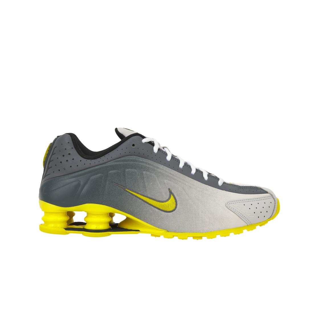 Nike Shox R4 Helles Zitronengelb Unisex Sneaker Gelb Vast-Grey Hell-Graphit IH3397-078 40