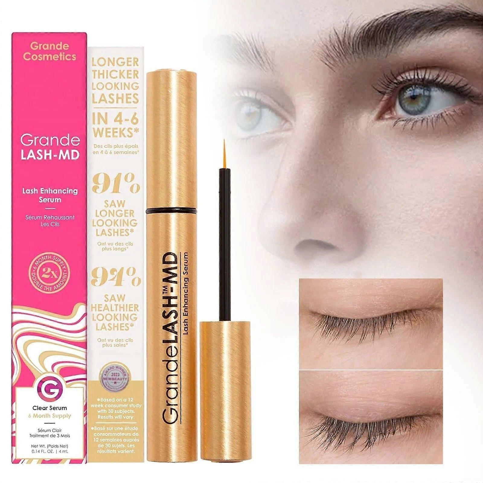 Dreierpack Grande Lash MD Wimpern- und Augenbrauenwachstumsserum, für längere und dichtere Wimpern und Augenbrauen (jeweils 4 ml)