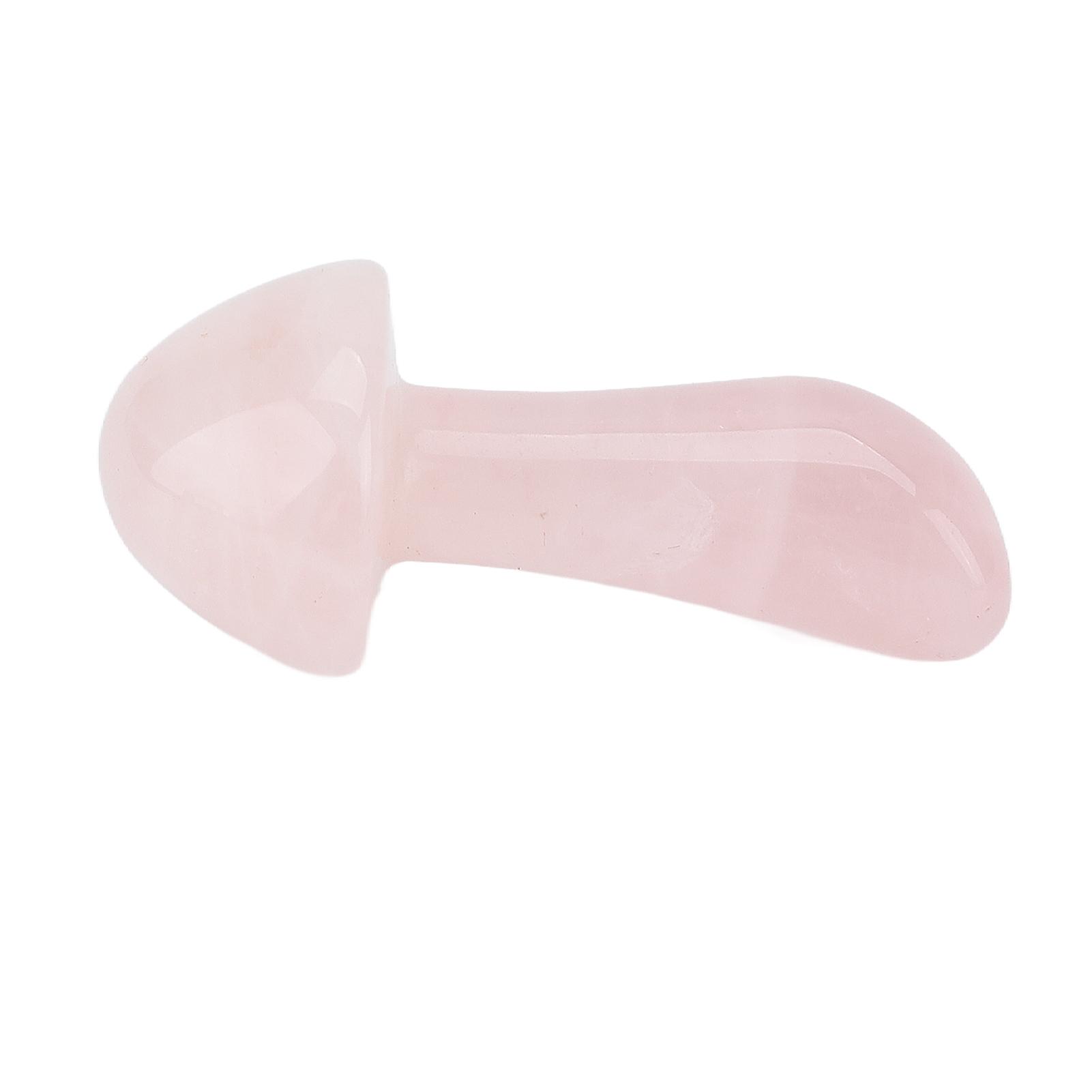 Pilzform Massage Steine Gua Sha Massage Jadeste Schabestein Entspannender Körper Rosa rosenquarz
