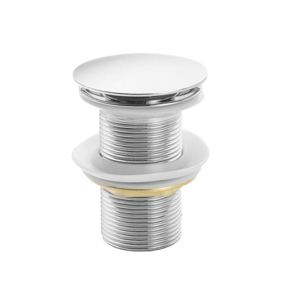 Schlitz-Ungeschlitzter Waschbecken-Ablaufstopfen, Abtropffläche, Waschbecken-Ablaufvorrichtung, Badezimmer-Waschbecken-Rohrzubehör silver-no hole