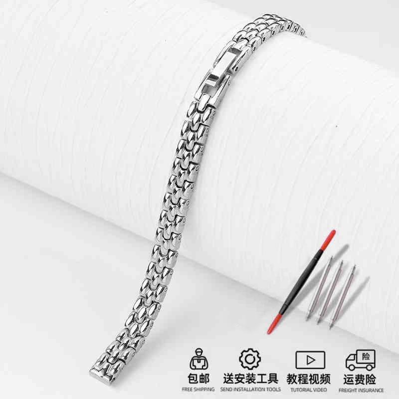 6mm 8mm 10mm 12mm 14mm 16mm Damen Kleinformat Armband Universell Edelstahl Mode Damen Armband Klein Dünn Gold Armband 16mm silber