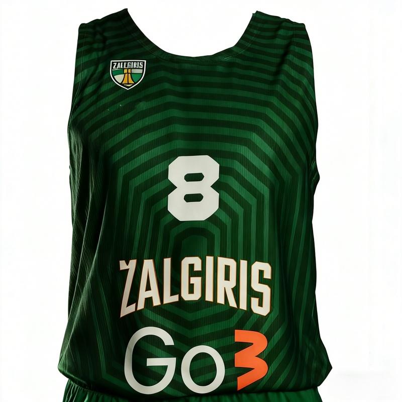 2026 Sommer Neu Zalgiris Kaunas Basketball Europäischer Wettbewerb Basketball Weste Trikot Fan Herren Damen Sportbekleidung Familie Kinder T-Shirts 5XL