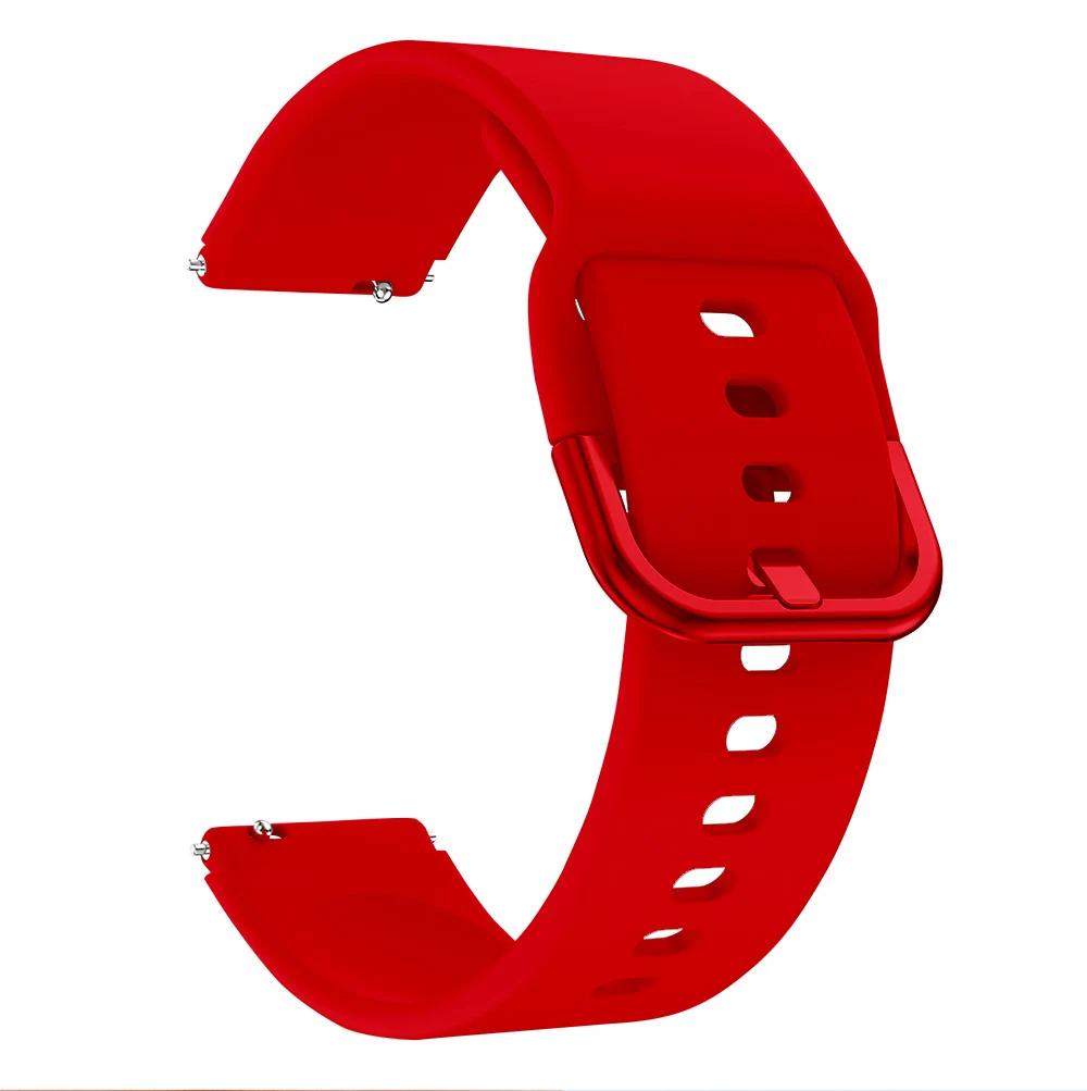 Armband für Garmin Vivoactive 4S, Schnellverschluss, buntes, wasserdichtes Armband für Garmin Vivomove 3s/move3S, 18 mm Armband For Vivoactive 4S rot