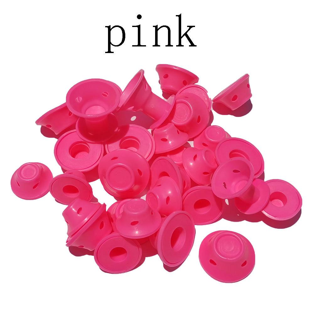 5/10 STÜCKE Silikon Lockenwickler Pilz Lockenwickler Glocke Haar Locken Artefakt Lazy Lockenwickler 10PCS rosa