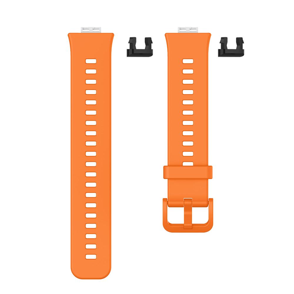 Silikon-Armband für Huawei Watch Fit Smart Watch Band Ersatzarmband für Huawei Watch Fit Armband orange