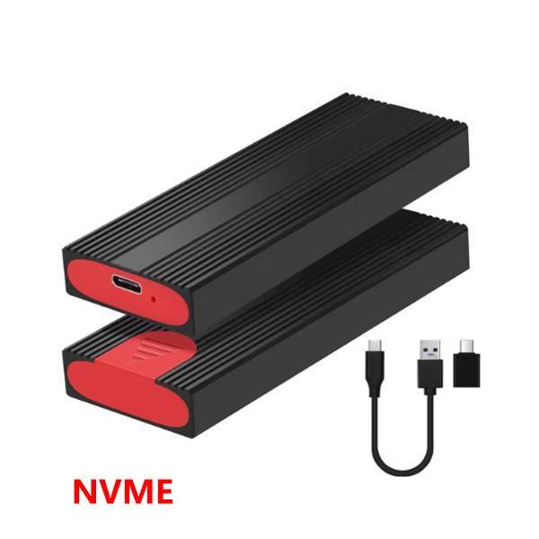M.2 NVMe SSD-Gehäuse, 10 Gbps PCIe SSD-Box, externes Festplattengehäuse, NGFF SATA SSD-Festplatte, werkzeugfrei, M.2 SSD-Adapter, Festplatte für PC, Laptop NVME