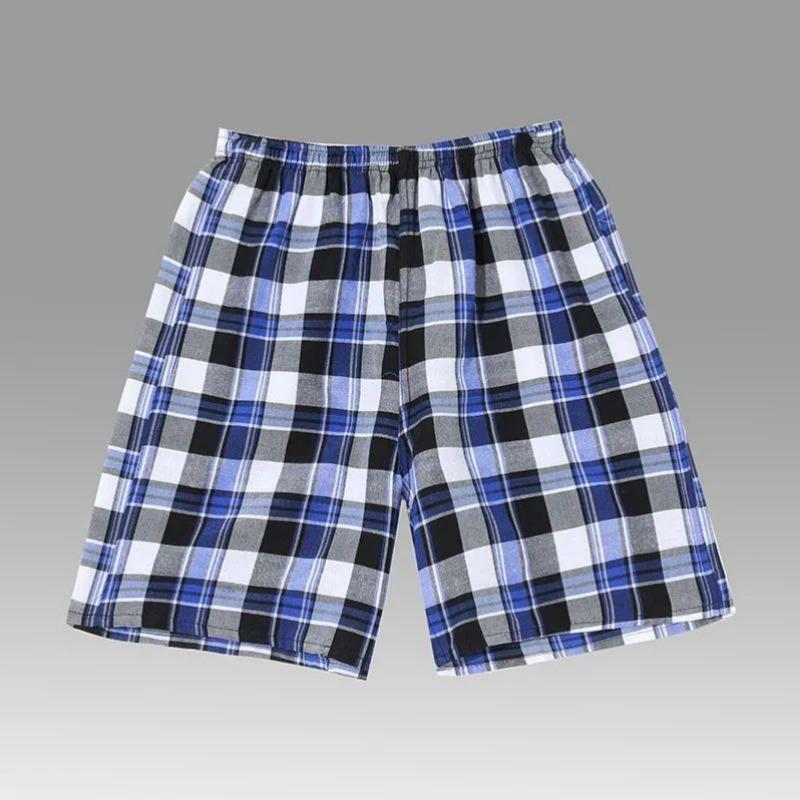 Pyjama-Hose für Herren, Sommerkleidung aus Baumwolle, lockere Fünf-Punkt-Hose in Übergröße, große Hose, einzelne Heimhose, Heim-Shorts XXXL