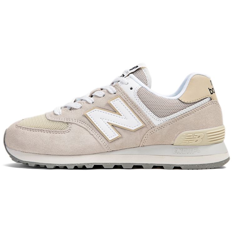 New Balance Nb 574 Vielseitige Bequeme Low-Top Freizeit-Laufschuhe Unisex Sneaker Off-White U574FOG-D 44