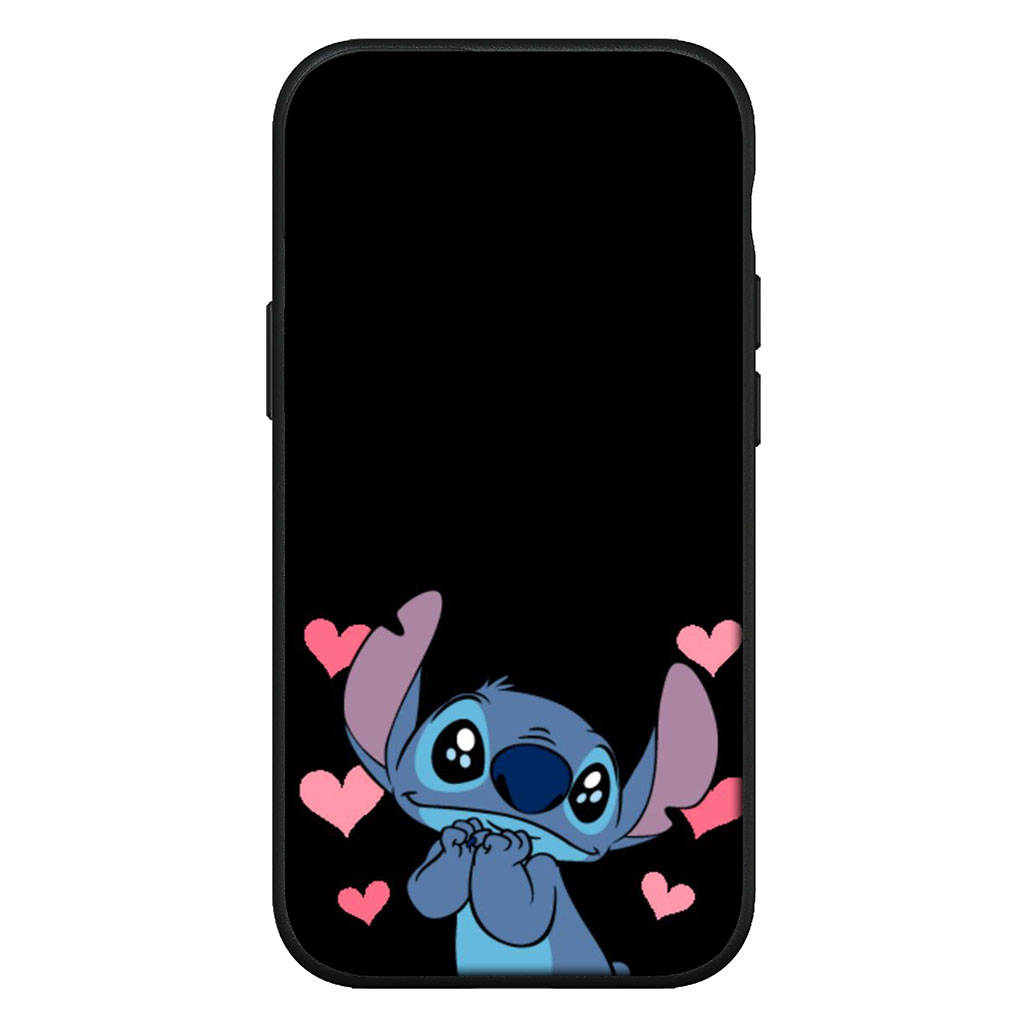 für iPhone 16 15 Xiaomi Redmi Note 13 12 11 Pro Max X 9 14 Plus XR Samsung Galaxy A15 S24 S23 Huawei OPPO Pink Blau Lilo Anime Stitch Handyhülle for Samsung Galaxy S10 Plus rehbraun