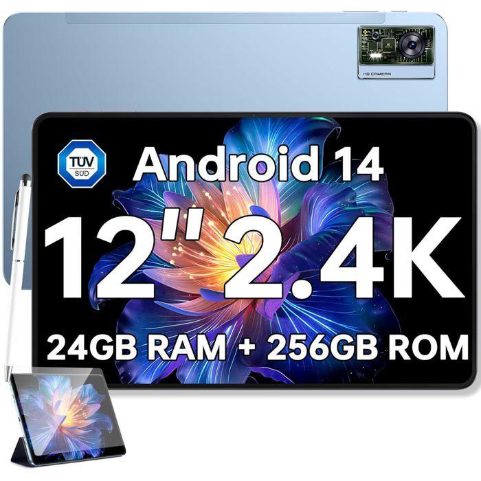Touchscreen-Tablet OUKITEL OT5S 12 2.4K Bildschirm 24GB+ 256GB/2TB 8250mAh/18W 16MP+8MP Android 14 Tablet Dual 4G/GPS/Face ID Blau