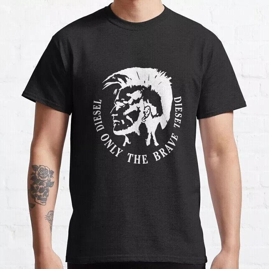 Neues limitierte Kunst Diesel only the brave Diesel Weiß Klassisches T-Shirt Unisex T-Shirt XL