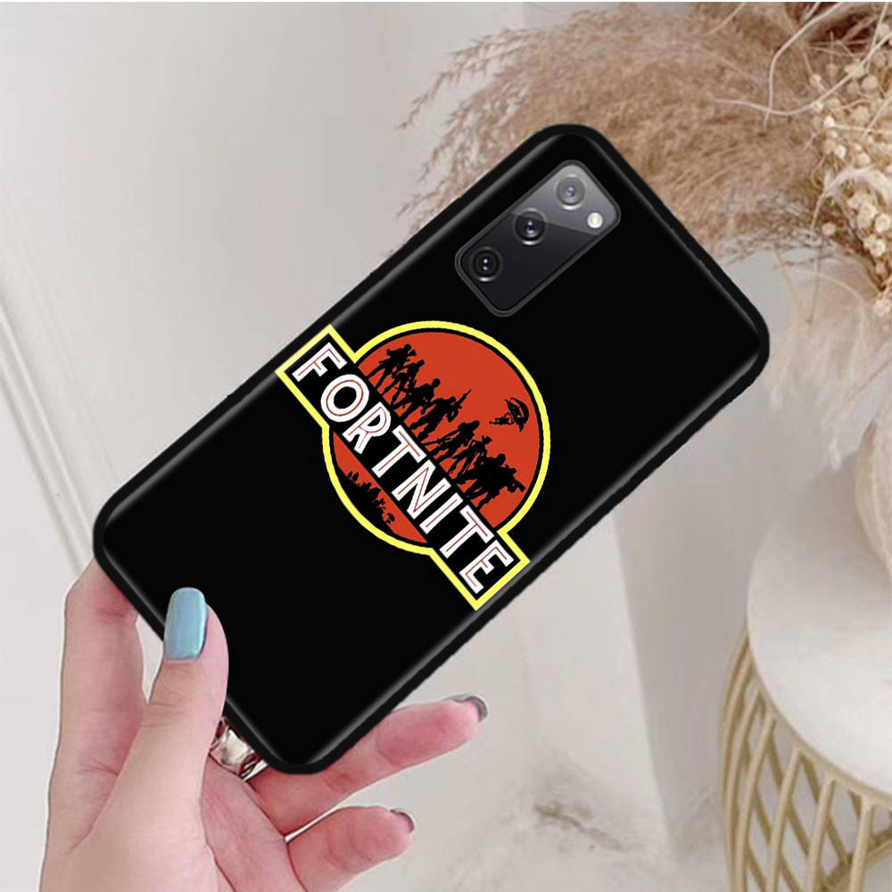 Schwarze Hülle für Samsung Note 20 Lite S24 Ultra S23 A03 A05 A06 A11 A71 A15 A16 A13 A24 A25 A33 A52 A53 A50 M55 M35 Plus F-93 Lustiges Fortnite Samsung J6 2018 jasmin