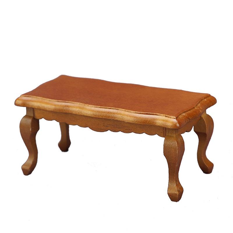 1:12 puppenhaus Miniatur Möbel Teatable Kaffee Tisch Puppe Haus Dekor Puppen Simulation Hause Spielzeug Kind Geschenk hellbraun