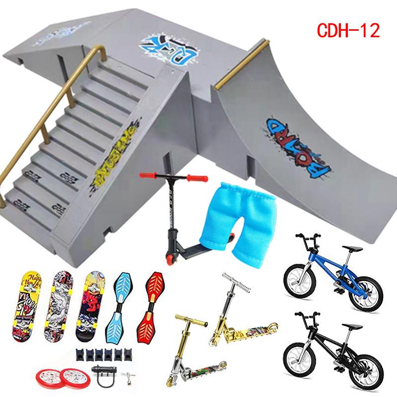 Finger-Skateboard-Rampen-Set, Skatepark, Finger-Fahrrad, Roller, Roller