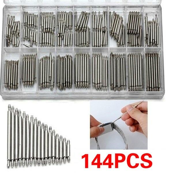 144 Teile/satz 8-25mm Uhr Band Frühling Bars Strap Link Pins Uhr Reparatur Werkzeuge