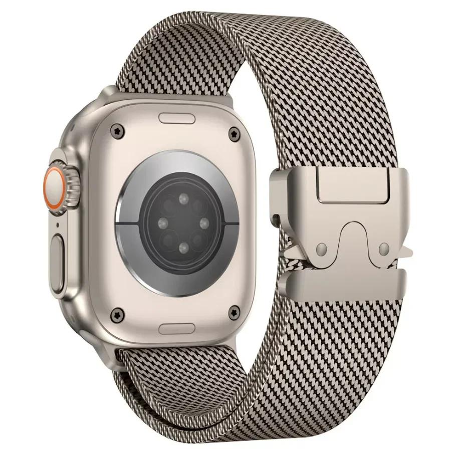 1 Stück Milanese Loop Apple Watch Armband für Apple Watch S10 46mm 42mm Ultra 2 49 44 45 41 40 38mm Metallarmband für IWatch 10 9 6 5 SE 7 8 4 3 Armband 42mm 44mm 45mm 49mm grau