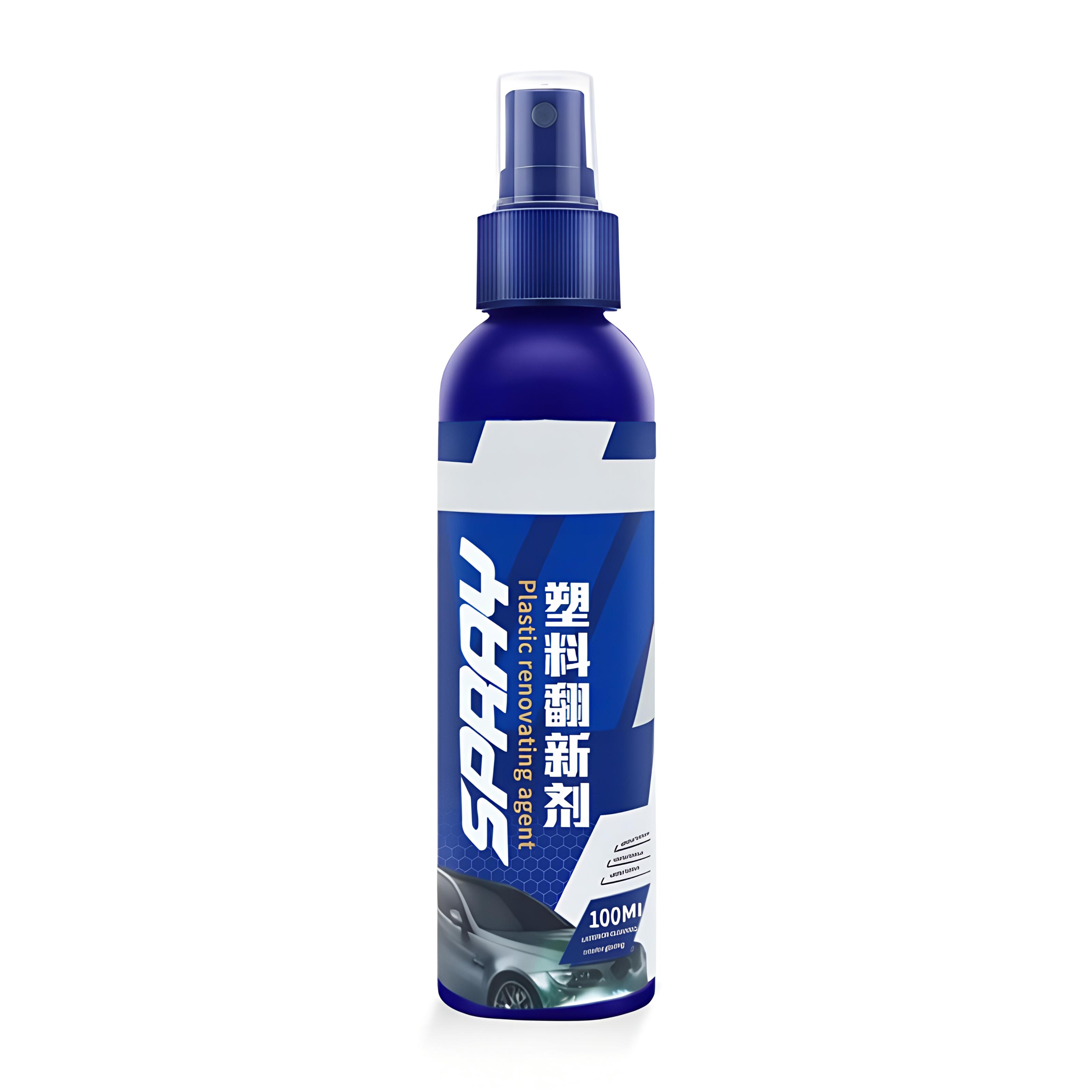 Auto-Kunststoff-Restaurator, zurück zu schwarzem Glanz, Auto-Reinigungsprodukte, Auto-Politur und Reparaturbeschichtung, Erneuerer für die Auto-Auto-Detaillierung 100ml blau