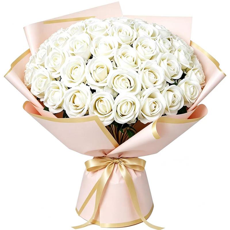 50 Stück Samtrose Künstliche Rosenblumen Echte Haptik Künstliche Rosen Floristik für Valentinstag DIY Hochzeitsstrauß Party Heimdeko (as the picture,50 PCS)