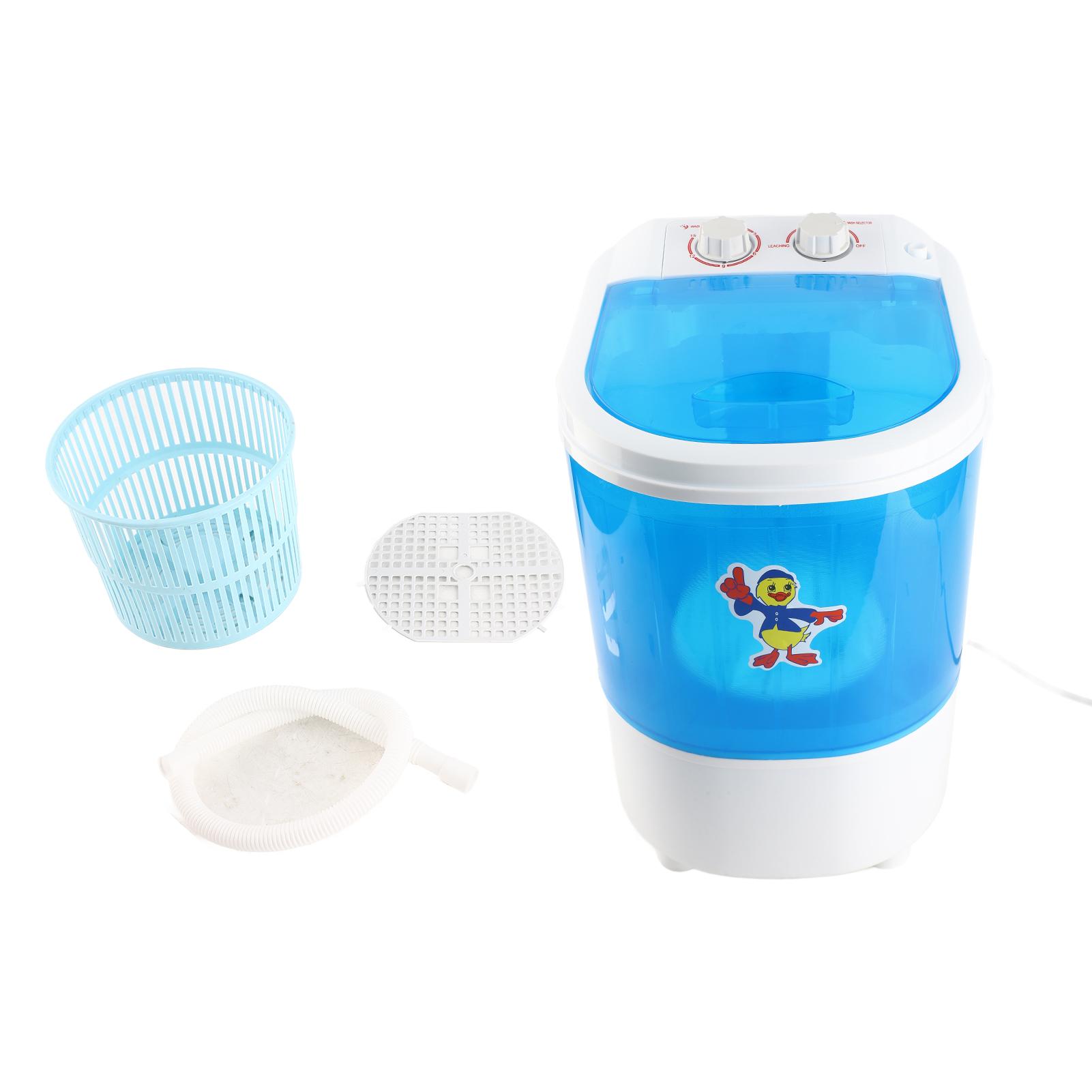 Tragbare kleine Waschmaschine Mini Compact Single Tub Waschmaschine mit Schleudergang Korb Ablaufschlauch für
