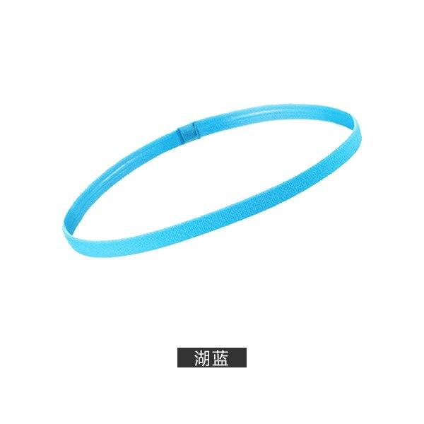 1PC Männer Frauen Sport Stirnband Silikon Anti-slip Elastische Yoga Haar Bands Verband Nicht-slip Outdoor Sport Schweißband sport Sicherheit see-blaue