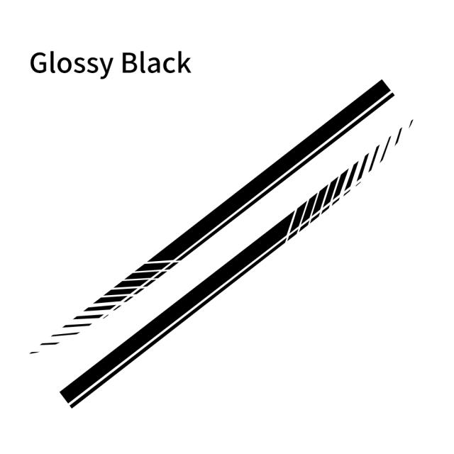 Volkswagen, VW, Ford, Toyota, Honda, Mercedes, Benz, Renault, DIY-Seitenstreifen-Aufkleber, Auto-Tuning schwarz