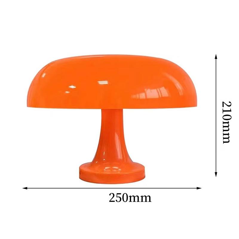 Pilz Tischleuchte Hotel Schlafzimmer Beleuchtung Schreibtischlampe Nachttischlampen Dekoration Beleuchtung Lampe Modern Minimalistisch Schreibtischleuchte orange