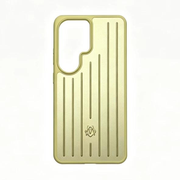 Sle Business Luxus RImowa Koffer Handyhülle Für Samsung Galaxy S26 Ultra Aluminiumlegierung Ice-Sense Rückwand Vollständig schützende Handyhülle Mit Box samsung galaxy s26 ultra gelb