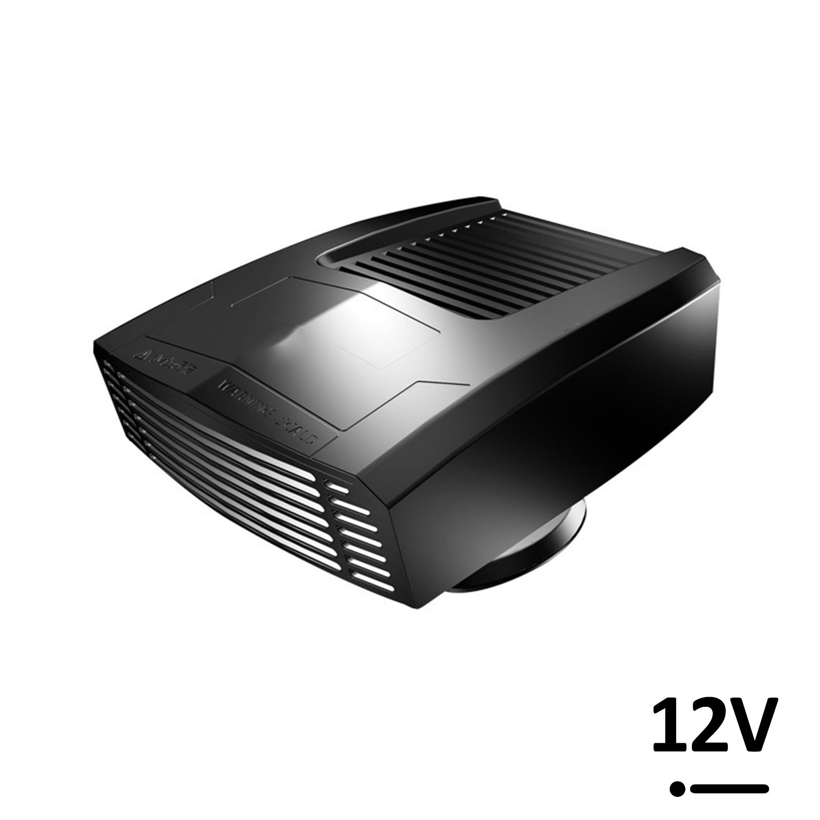 24V Auto-Heizung, tragbare Auto-Heizung, große Leistung, Winter-Defroster, 2-in-1-Heizung und Kühlung mit 12V schwarz