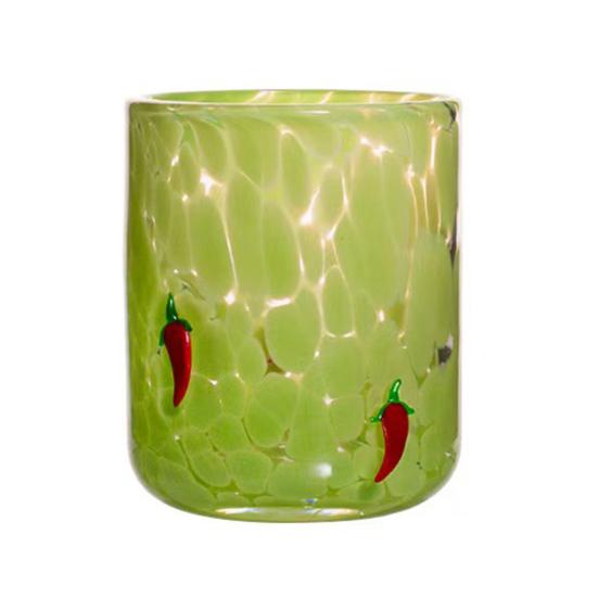 Weihnachts-Ikone Glas Feiertags-Themenlose Trinkgläser Einzigartiges Textur-Design Glaswaren Weihnachten Erntedankfest Partydeko 1pc Pepper