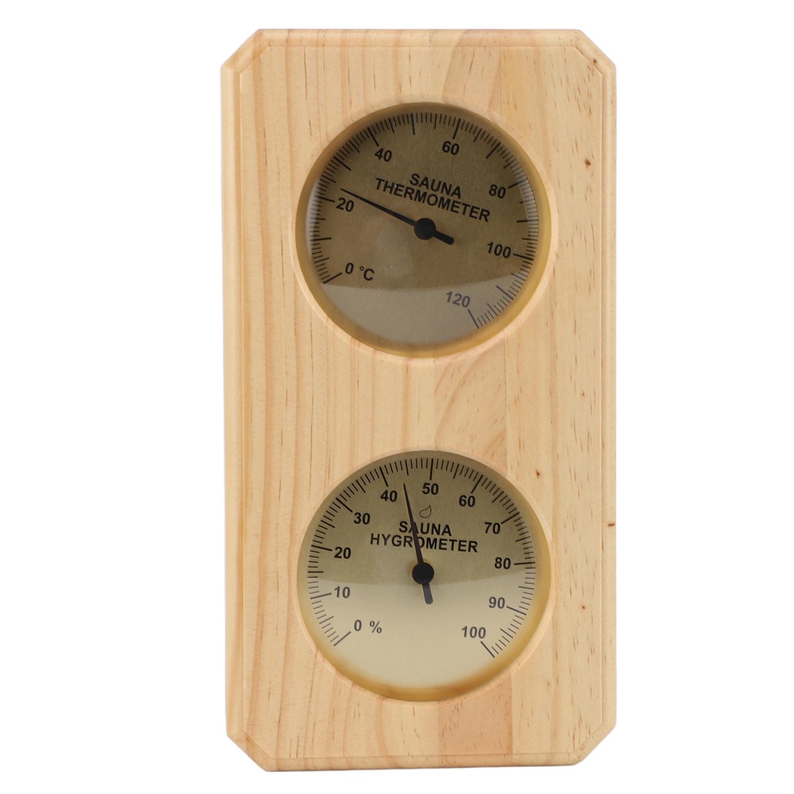 Sauna Thermometer und Hygrometer 2 in 1 Innen Feuchtigkeit Temperatur Messung Sauna Zimmer Holz