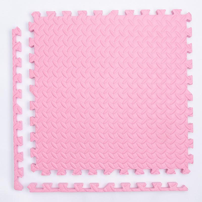 Puzzlematte für Kinder, Fliesen, Schaumstoff, Baby-Spielmatte, Kinderteppich, Matte für Heimtrainingsgeräte, Bodenpolsterung für Kinder 16pcs hellrosa