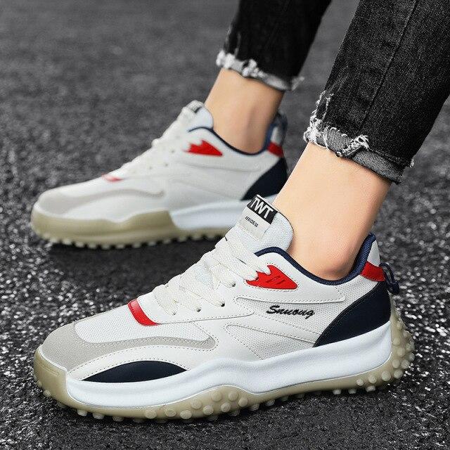 Neue Stil Männer Laufschuhe Typische Sportschuhe Outdoor Wanderschuhe Männer Turnschuhe Bequeme Frauen Sport Laufschuhe 44 blau