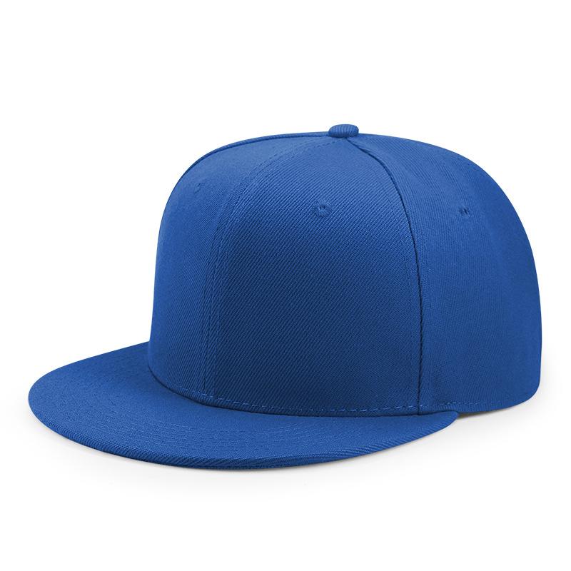 Übergroße Große Fitted Caps Big Bone Man Übergröße Blank Baseballcap Schlichte Geschlossene Sportmütze Herren Damen Flacher Schirm Einfarbige Mützen 64cm blau