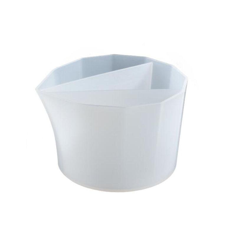 Silikon-Epoxidharz-Mischbecher, Verteilung, Messbecher, DIY-Epoxidharz-Werkzeuge, Schmuckherstellung, Handwerk 3 Holes weiß
