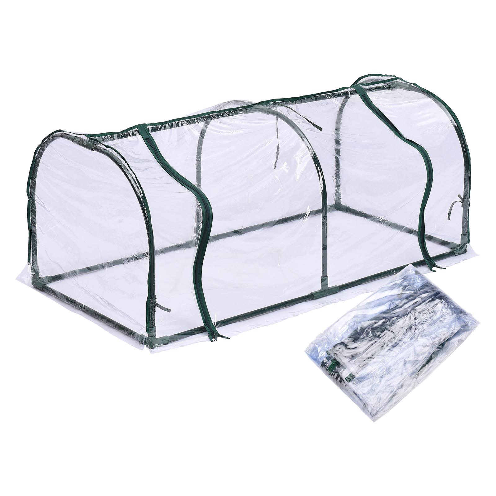 Warme Plastikfolie Kleines Warmhaus Außenabdeckung Gewächshaus Pflanze Gewächshaus Regensicheres Haus Garten Gewächshaus Type 1