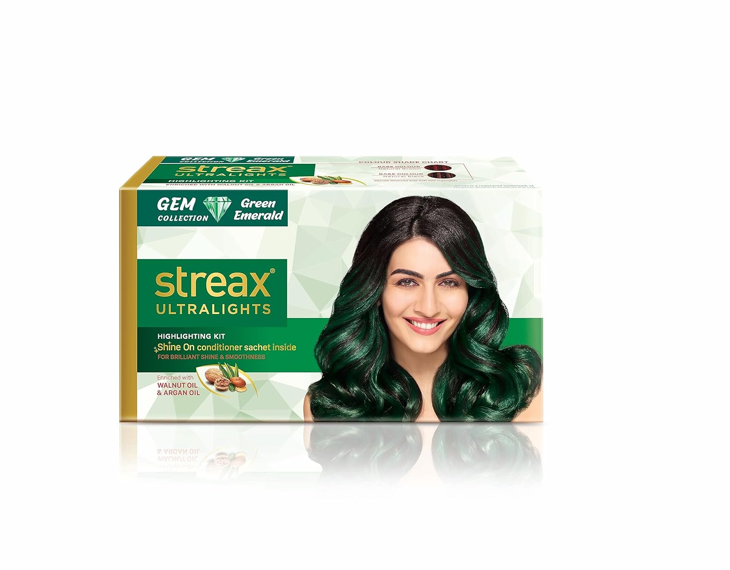 Streax Ultralights Haarfarben Strähnchen-Set Grüner Smaragd Für Frauen 1er-Pack Reichhaltig Lebendig Einfache DIY-Anwendung blue