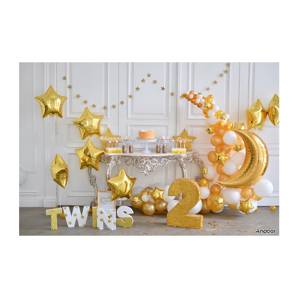 2,1 * 1,5 m/7 * 5ft Erster Geburtstag Hintergrund Ballon Kuchen Fotografie Hintergrund Baby Kinder 3