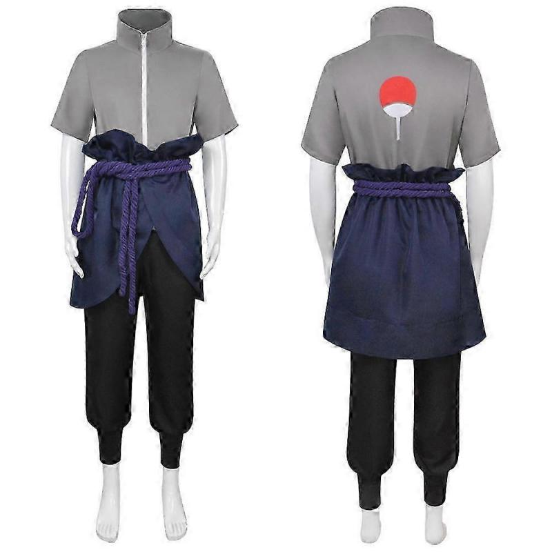 Naruto Ninja Uchiha Sasuke Cosplay Kostüm Set Party Kostüm Halloween Kostüm Für Erwachsene XS