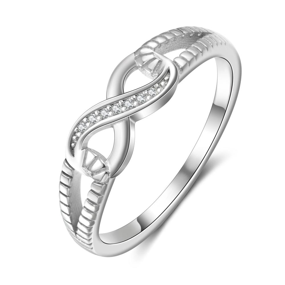 Eternity Ring Verlobungsringe Sterling Silber 925 Ringe für Frauen Silber Hochzeit Lady Infinity Schmuck (Ri101804 ) 7