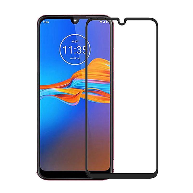Vollständige Abdeckung aus gehärtetem Glas für Motorola Moto G6 G6 Plus G8 Plus Play G7 Power G6 Plus E6 E6S One Marco Vision Action Displayschutzfolie Z3 Play For Moto G8 Plus schwarz