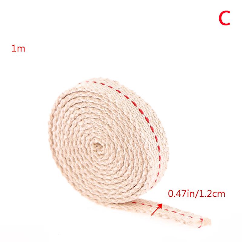 1M Kerosin Lampe Docht Geflochtene Baumwolle Docht Flache Baumwolle Öl Lampe Docht Für Öl Lampe 12mm