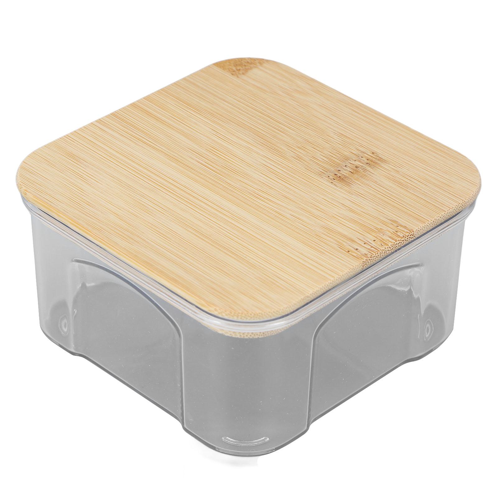 Luftdichter Frischhaltebehälter, transparentes Frischhalteglas mit Bambusdeckel für Nudeln, Mehl, Müsli