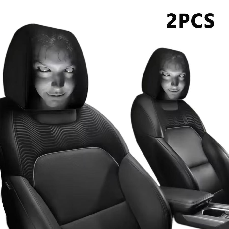 Lustige Internet-Berühmtheit Autositz Kopfstützenbezug Maske Universeller Schutz Kopfstützenbezüge Kopfstütze Auto Innenraum