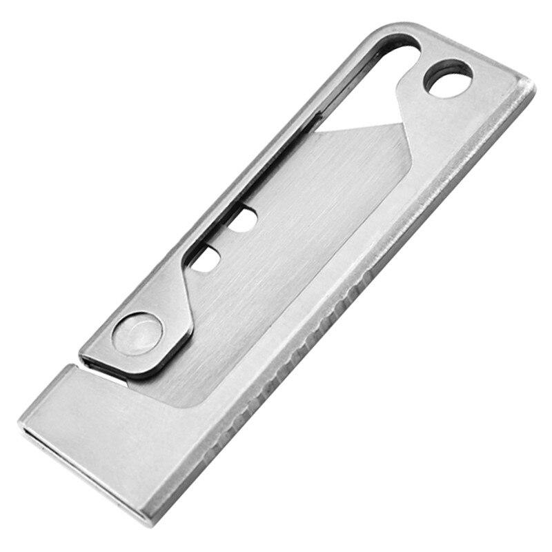 Edelstahl EDC Klappmesser, Tapetenmesser, Multifunktions-Papierschneider, Kuriermesser, manuelles Messer, Outdoor-Schäler