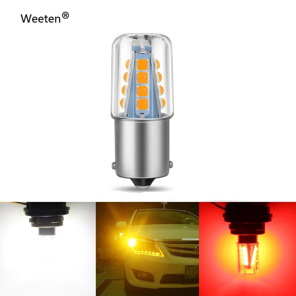 Auto P21W BA15S 1156 1157 8 Smd Led 3030 Auto Bremslampen Tageslampen Auto Schwanz Birne Auto Reverse Lampe 1156 gelb