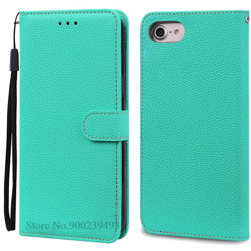 Luxus Brieftasche Hülle für iPhone 6 6S Hülle iPhone 7 8 Plus Weiche Silikon Leder Klapphülle für Coque iPhone 8 7 6 6S Plus Cover Tasche iPhone 6 6S himmelblaue